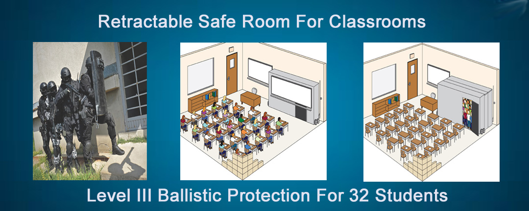 Retractable Safe Room for Classrooms